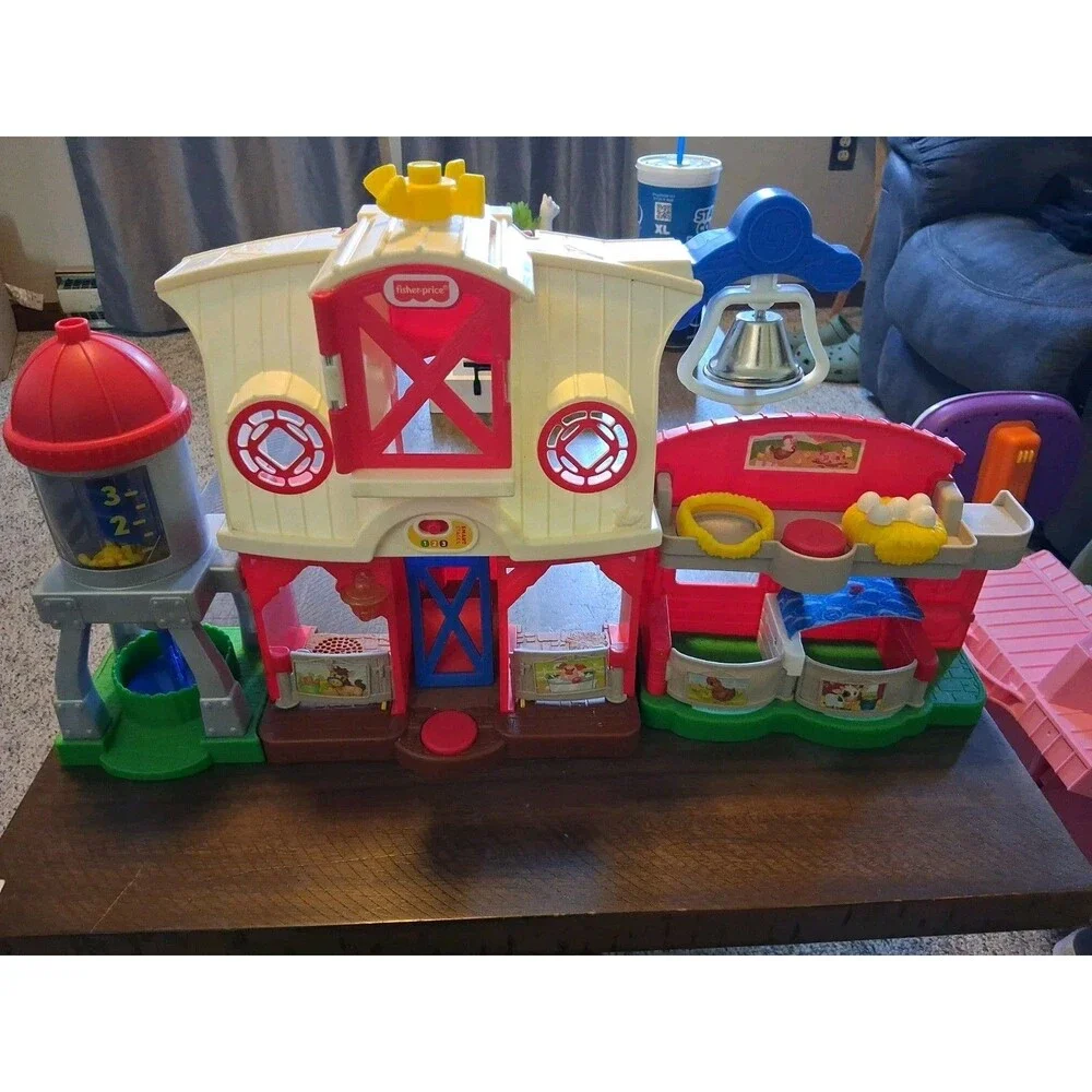 Fisher-Price Little People Smart Stages Farm Barn Playset Lights & Sound WORK!